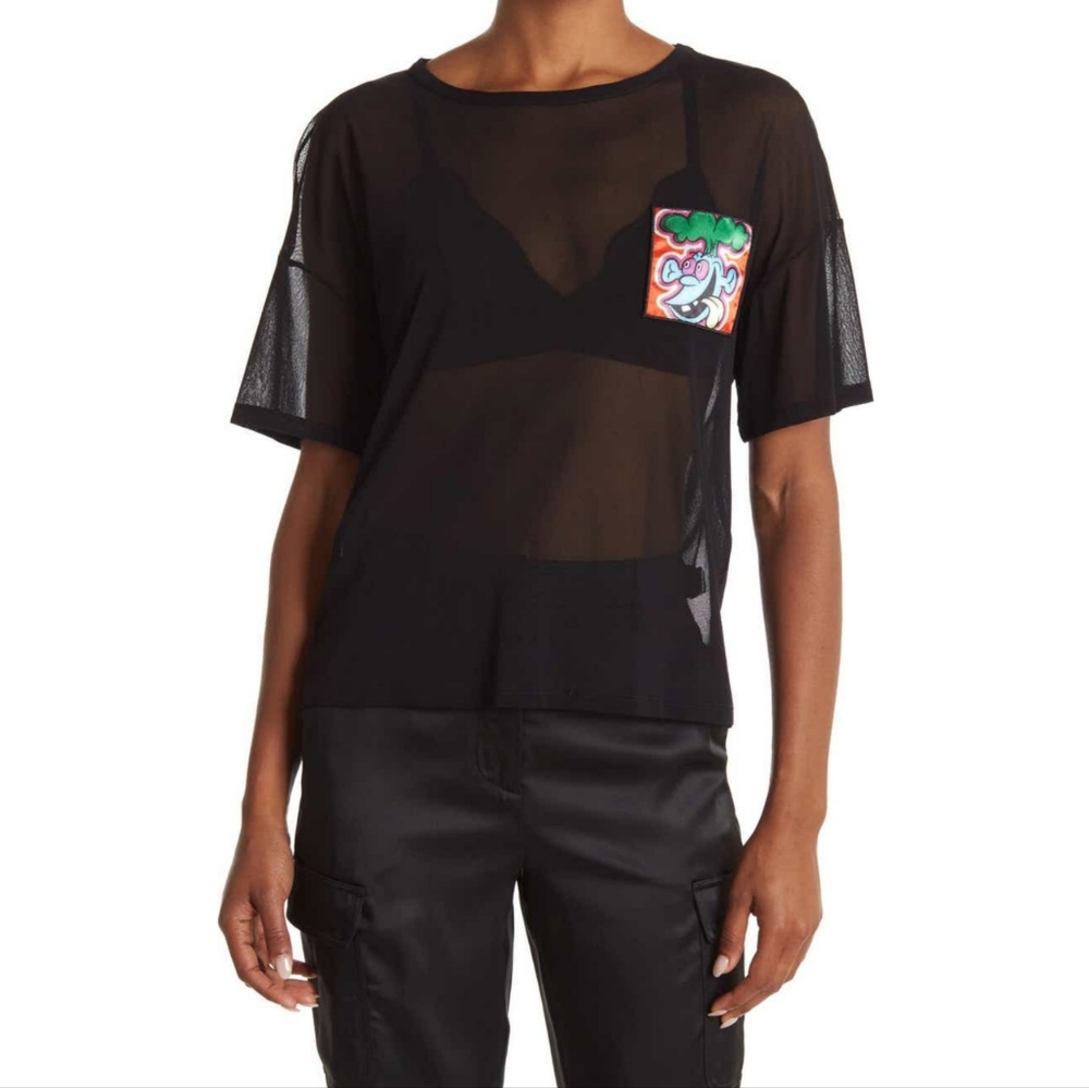 Jeremy Scott Sheer Graphic Top